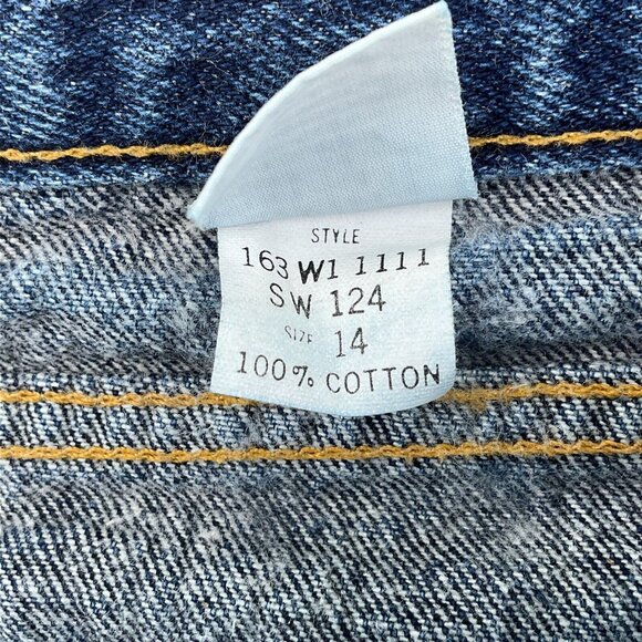 Sasson Jeans Women 14 27Wx30L Dark Blue Baggy Mom Tapered Cotton‎ Retro VTG 80s - Picture 5 of 12